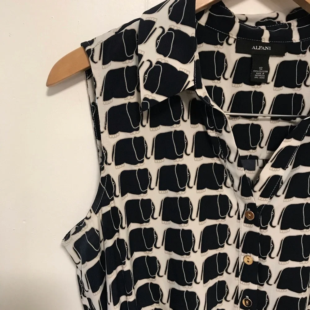 Alfani Black and White Mini Dress - Picture 4 of 5